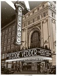 6 28 11 Eddie Vedder Chicago Theatre Chicago Il There Own Pearl Jam Posters Eddie Vedder Pearl Jam