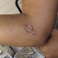Mini Scorpio Constellation With Moon Tattoo Made By Me In London England Aries Tattoo Tattoos Cool Tattoos
