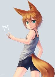 Up until new super mario. Anime Anime Girls Green Eyes Animal Ears Short Hair Fox Girl Brunette Hd Mobile Wallpaper Peakpx