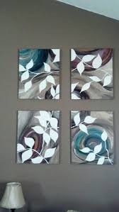 Acrylic Painting Modern Canvas Painting Ideas For Living Room 4 Piece Acrylic On Canvas Neutral Leaf Pattern Perfect In My Living Room A Friend Of Mine Does These Painting Pop Art Painting Art Painting Canvas Painting