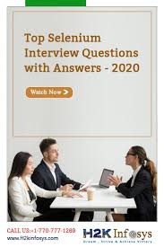 Top Selenium Interview Questions With Answers 2020 In 2020 Interview Questions And Answers Interview Questions Interview