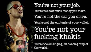 Tyler durden is one of the protagonists of the famous movie fight club. You Re Not Your Job Tyler Durden 600x345 Imgur