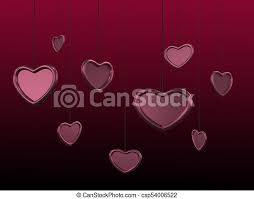 Free for commercial use no attribution required high quality images. Beautiful Heart Background With Glossy Pink Red Hearts On A Strings Background With Dark Gradient 3d Rendering Canstock