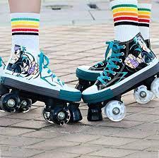 Even if they're mecha skates. Zxymuu Unisex Roller Skates Anime My Hero Academy Quad Roller Skates With High Top Shoe Style For Indoor Outdoor Amazon Co Uk Sports Outdoors