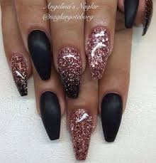 Black Acrylic Nails Coffin Designs New Nails Acrylic Coffin Glitter Black Ideas Black Nail Designs Acrylic Nails Coffin Glitter Black Nails With Glitter