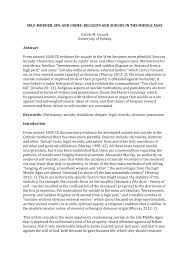 (1) any person who, without lawful excuse, has in. Pdf Self Murder Sin And Crime Religion And Suicide In The Middle Ages In Advance