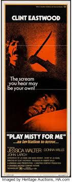 Movie Posters Thriller Play Misty For Me Universal 1971 Insert 14 X 36 Thriller Movie Posters Movie Poster Art Thriller