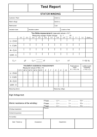 Megger Test Report Template (3) | Professional And High Quality ...