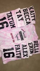 17th Birthday Birthday Squad Shirts And Shorts We Made These Shirts To Celebrate My Daughter S Sweet 16th Bday Instead Of A Big Party She Wanted A Day Trip With Her Besties To S Sweet 16 Sleepover
