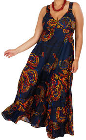 Sublime robe ethnique bleu brodé or djellaba taille xl tres bon état (c1071). Robe Longue Grande Taille Chic Ethnique Pour Soiree Suzie