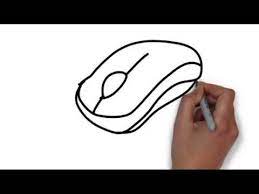 Mice have been a cartoon staple for over 100 years. How To Draw A Computer Mouse Step By Step Learn Drawing Youtube