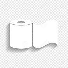 In a horizontal photo on a black background is toilet paper, it. Toilet Paper Sign Vector White Icon With Soft Shadow On Transparent Royalty Free Cliparts Vectors And Stock Illustration Image 80932125