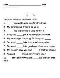 I Vs Me English Grammar Worksheets Grammar Worksheets Grammar Rules