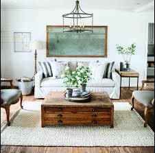Beautiful Living Room With White Couch Woven Rug Green Plants White An Modern Farmhouse Living Room Decor Farmhouse Decor Living Room Farm House Living Room