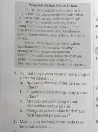 Bagaimana ranking indonesia di seluruh dunia dalam polusi udara? 1 Kalimat Tanya Yg Tepat Untuk Paragraf Pertama Adalah Brainly Co Id