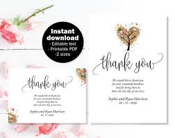 White, elegant, script, simple, wedding thank you card | zazzle.com. Summer Tree Thank You Wedding Cards Wedding Thank You Etsy