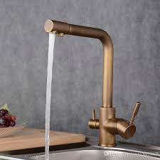 Grosshandel Neue Klassische Messing Bronze Doppelgriff Trinkwasser Kuchenarmatur Bad Becken Wasserhahn Messing Kuche Mischbatterie Bain Tap Hot Heiss Kalt Von Jen Kuchenarmatur Wasserhahn Mischbatterien