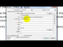 How to cite a website in apa is pretty simple once you figure out the basics. Insert A Citation Articles Word 2010 Apa 6th Ed Youtube