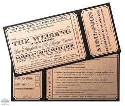 Ticket Wedding Invitations Movie Theme Wedding Movie Ticket Wedding Invitations