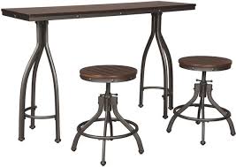 Long bar height table available at alibaba.com are often found at pubs and restaurants. Signature Design By Ashley Odium 3 Piece Counter Height Table Set D284 113 Fitz S Furniture Gallery