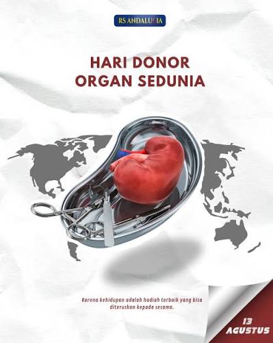 HARI DONOR ORGAN SEDUNIA❤️ Satu keputusan. Satu kebaikan. Banyak kehidupan. Donor  organ bukan hanya tentang memberi, tetapi tentang memberikan kesempatan  untuk hidup lebih lama kepada mereka yang membutuhkan. Jadilah harapan bagi  kehidupan