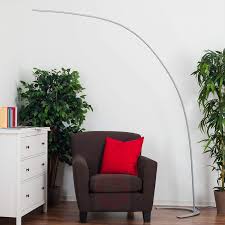 Silberne Led Stehlampe Danua In Bogenform Kaufen Lampenwelt De