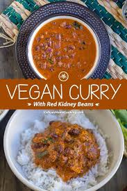 A Lip Smacking Vegan Red Kidney Beans Curry With Fresh Ground Spices Coconut And Coconut Milk Beans Curry Indian Food Recipes Vegetarian Clean Eating Recipes