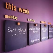 Decorate With Creative Wall Calendars Chalkboard Calendar Creative Walls Dorm Decorations
