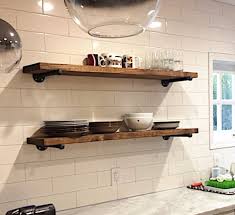 deep rustic farmhouse floating shelf etsy