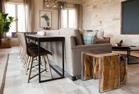 When a console table is. Small Dining Table Behind Sofa