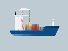 Cargo Ship Cargo Ship Illustration Boat Illustration Cargo Shipping