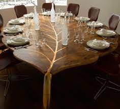 Check spelling or type a new query. Beautiful Leaf Shaped Table Unique Dining Tables Natural Home Decor Solid Wood Furniture Design
