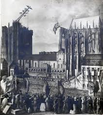 Kindermessen und kindergottesdienst finden im kölner dom nur zu bestimmten anlässen statt. Kolner Dom Vor 175 Jahren Wurde Zum Zweiten Mal Der Grundstein Gelegt Erzbistum Koln