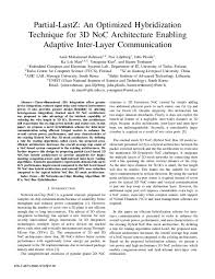 *copy of revised insurance policy mentioning vehicle is fitted with noc / lpg kit to be obtained within 15 days of issuance of noc. Pdf Partial Lastz An Optimized Hybridization Technique For 3d Noc Architecture Enabling Adaptive Inter Layer Communication Juha Plosila Academia Edu