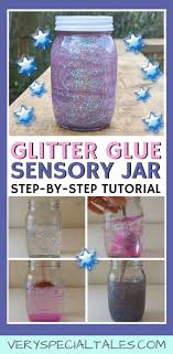 Instead of clear glue you can use glitter glue. Sensory Bottles With Glitter Glue Silver Soothing Swirl In 2021 Glitter Bottle Diy Glitter Sensory Bottles Glitter Jars Diy