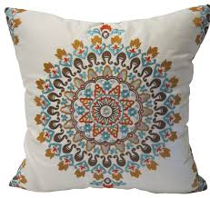 2 high quality pillow covers cushion decorative throw description: Embroidered Medallion Pillow Decorative Pillows By Kh Window Fashions Inc Houzz