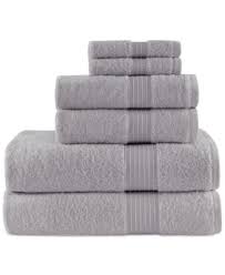 Available in two colours (white, grey or charcoal): Home Kitchen Towel Sets Tahari Home Bathroom Towel Set 6 Pc Sroll Filligree Floral Medallion Gray White Bath Bathroom Towels Cotton