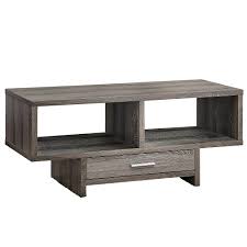 A sturdy and handsome dark chestnut coffee table, with two drawers for storage and visual interest. Monarch Specialties I 2808 Coffee Table With Storage Dark Taupe Staples Ca