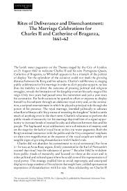 Marriage Celebrations for Charles II ...