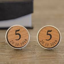 Get it as soon as mon, apr 26. Personalised Wooden Cufflinks 5th Wedding Anniversary Gift Ideas