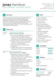 business strategy resume sample