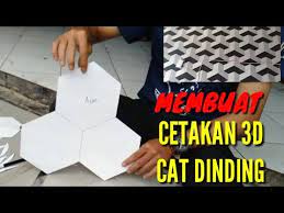 3d Wall Painting Membuat Cetakan Cat Dinding 3d Dengan Alat Seadanya Youtube 3d Wall Painting Wall Painting Painting