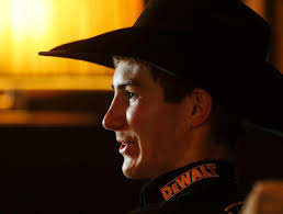 PBR world champion Jess Lockwood takes a moment to brighten girl's day at  Billings hospital