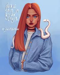 Jacquelineさんはinstagramを利用しています Hey Guys So I Hit 45k Today And Words Cant Describe How Thankful I Am Art Style Challenge Cartoon Art Styles Cute Art Styles