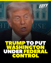 🇺🇸😮 President Trump announced in a press conference that he's putting  D.C. Police under federal control and deploying National Guard troops to  curb what he calls “out of control” crime in the