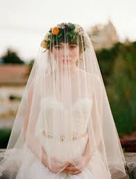 Drop Veil Worn Over Fresh Floral Bridal Crown Wedding Veil Styles Bridal Veils And Headpieces Veil Styles