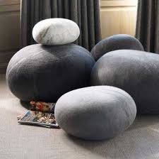 Rock Bean Bag Chairs Bean Bags That Look Like Rocks Eclectic Ottomans And Cubes Modern Bean Bags Floor Cushions
