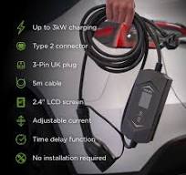 Type 2 - 3 Pin 13A | 3kW portable EV charger