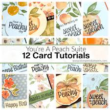 Our video library is packed full of helpful how to content, tips and tricks, and range overviews, so have a browse and see. Sweet As A Peach Card Making Tutorial Card Ideas For The Whole Suite