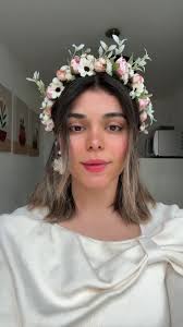 Elegant Floral Headpiece Styling in Home Decor